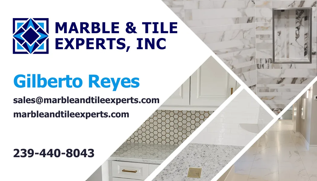 Marble and Tile Experts business card